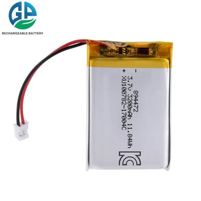 894472 3.7v 3200mah 再充電可能なリオン電池 パック ドローン用