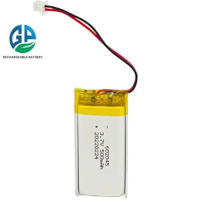 3.7V 500mAh リチウムポリマーバッテリーパック 500回サイクル寿命 充電式 Lipoバッテリー