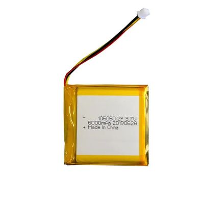 Iec62133 リチウムポリマーバッテリーパック 6000mah 105050 2p 3.7v カスタム