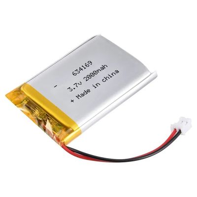 634169 リチウムポリマー 3.7 V バッテリー 2000mah 電源貯蔵庫