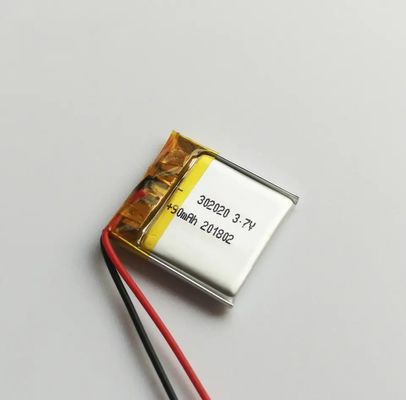 小さな3.7v 90mah Liポリマー電池 302020