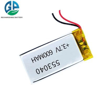 553040 再充電可能なリオンポリマーバッテリー 3.7v 600 Mah