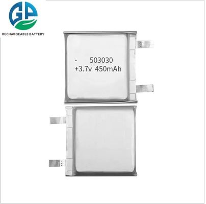 503030 3.7V 450mAh リチウムポリマーバッテリーパック (美容機器用、500回サイクル寿命)