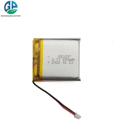 653237 3.7v 800mah リバーチャブルリポリマーバッテリー