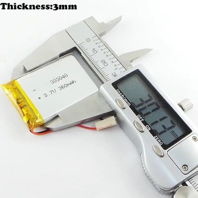 3.7V 300mAh リチウムポリマー バッテリーパック ビューティデバイスのサイクルライフ 500倍