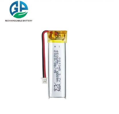 IEC62133 スマートホーム機器用 3.7V 450mAh リオン電池パック