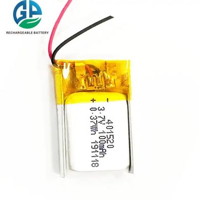 KC承認 401520 3.7V 100mAh 再充電可能なリチウムイオンリポリマーバッテリー