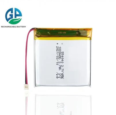 KC CB IEC62133 承認 554040 3.7 V 1000mah バッテリー 器具 充電可能なバッテリー