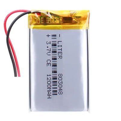 3.7V KC 承認 803048 1200mah リポリマー 充電可能 UL UN38.3 リチウムポリマー バッテリー