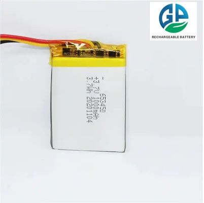 KC認証 IEC62133認証 500サイクル寿命 リチウムポリマーバッテリーパック 3.7V 1000mAh