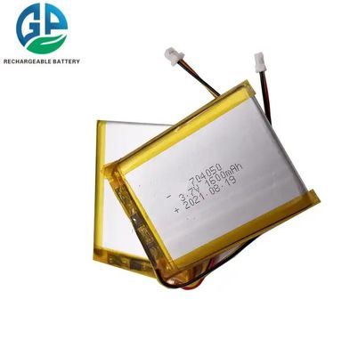 KC IEC62133 承認 704050 3.7v 1600mah 再充電可能なポリマーリチウムリポ電池とPCBリポリマー電池