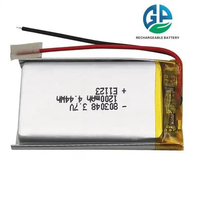 KC承認 リポ電池 803048 3.7V 1200mAh 4.44wh リ充電可能なリポリマー電池