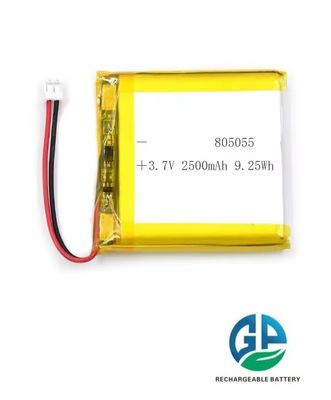 KC 再充電可能な3.7v リチウムポリマー電池 リイオンリポ電池 2500mah 805055