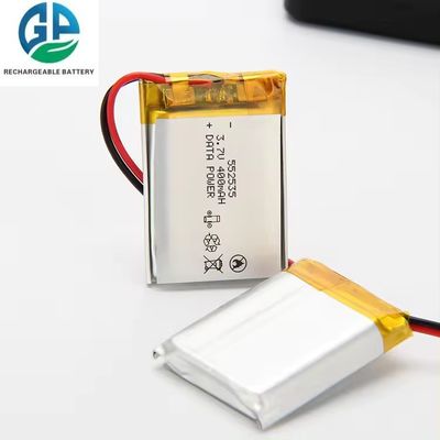 552535 3.7V 400mAh KC CB IEC62133 承認されたリチウムポリマーバッテリーパック 再充電可能なリチウムバッテリー