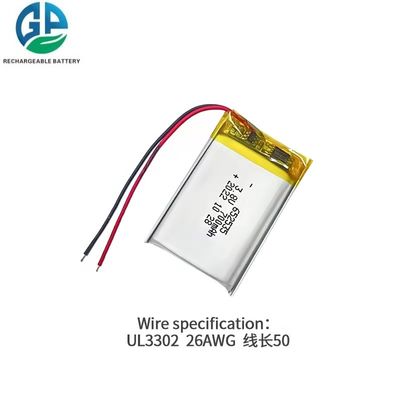 KC IEC62133 高品質 3.8V 700mah 652535 リチウムポリマー バッテリー パック 500倍 サイクル 寿命