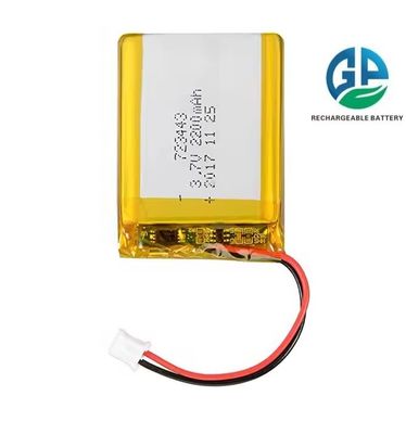 KC CB IEC62133 承認 3.7V 2200mAh リチウムポリマーバッテリー カスタマイズされたリチャージ可能なリポバッテリー