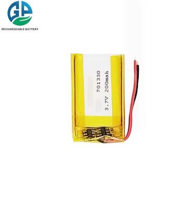 小型 3.7V 200mAh 701330 リチウムポリマーバッテリー 電子玩具および携帯型消毒製品用
