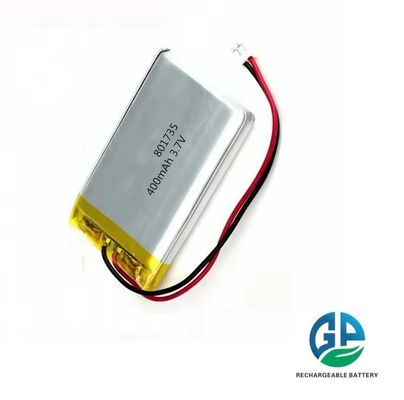 高放電率 リチウムポリマー 801735 400mAh 再充電可能 3.7v 無線インターコン用 ドーベル ドローン バッテリーパック