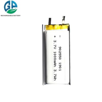高容量3.7V リチウムポリマー電池 KC IEC62133 認証されたリポリマー電池 1000mah 902550