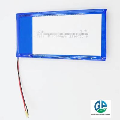 高放電率 バッテリー 30C 10000mah リポリマー バッテリー リチャージ 7661115 3.7V 37Wh リポリマー バッテリー iPhone用