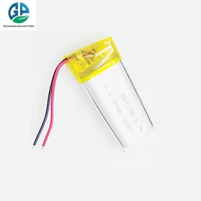 KC CB IEC62133 承認 再充電可能 801738 3.7V 500mAh 1.85Wh 小型ポリマー