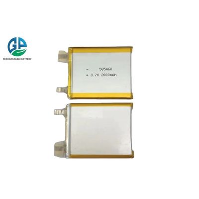 高放電率 バッテリー 30C Max60C 再充電可能 585460 2000mAh 3.7V リポリマー バッテリー トラッカーデバイス用