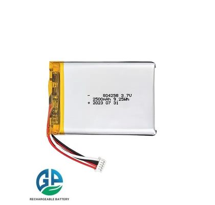 KC IEC62133認証 2500mAh 3.7V リチウムポリマーバッテリー 充電式リポバッテリーパック