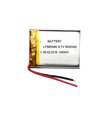 デジタル製品用3.7V 500mAh UN38.3認証リチウムポリマー電池 303450サイズ