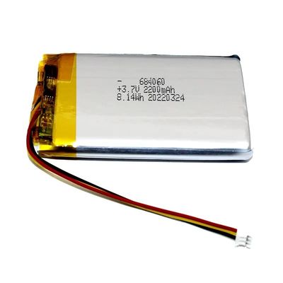 IEC62133 承認 2200mAh 6.8*40*60mm リチウムポリマー バッテリー パック 再充電可能なリポ バッテリー