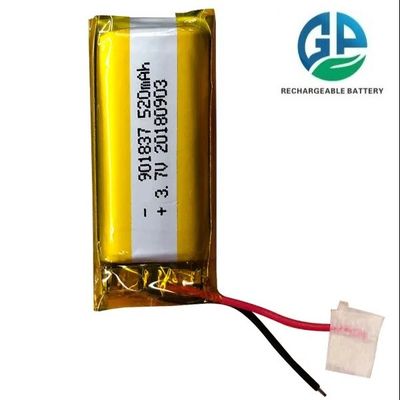 KC認証 3.7V 520mAh リチウムポリマーバッテリー 充電式リチウムポリマーバッテリー