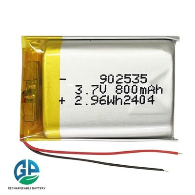 再充電可能なリチウムポリマー電池 902535 リチウム電池 800mAh 3.7V リポ電池