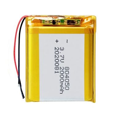 3.7v KC リチウムポリマーバッテリー リイオンリポバッテリー 2000mah 804050