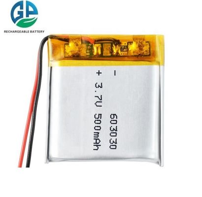 KC IEC62133 承認 3.7V 550mAh リチウムイオンポリマーバッテリー リッチャージ可能なリポバッテリーパック