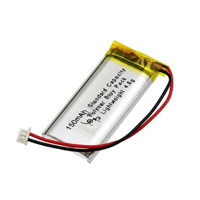 150mAh 3.7V リポリマーバッテリー パック 軽量 4.6g カスタマイズされたデザイン