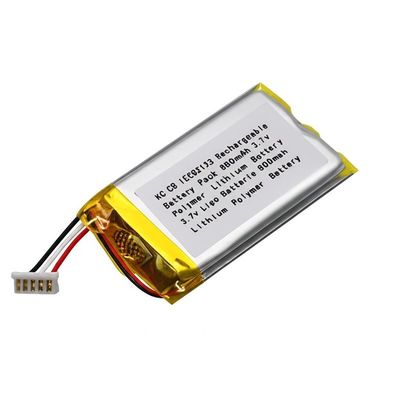 KC IEC62133 承認 3.7V 900mAh 再充電電池 パック リチウムポリマー リポ電池