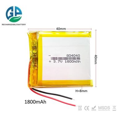 高放電率バッテリー 30C 最大60C 充電式 6.6Wh リチウムポリマーバッテリー 1800mAh 804040 ポーチ 充電式 ポータブルゲーム機用