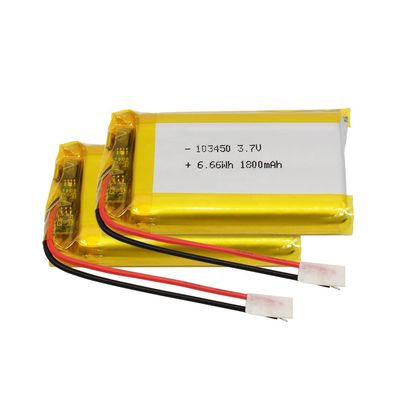 3.7V 1800mAh IEC62133 UN38.3 承認されたリチウムポリマーリポ充電電池