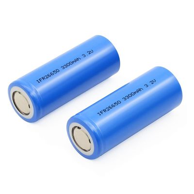 円柱リチウム鉄は26650 3.2V 3300mAh LiFePO4電池細胞をリン酸で処理する