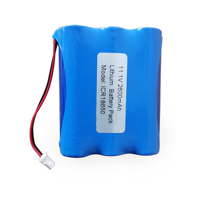 UN38.3 認定 11.1V 2600mAh 18650 リチウム電池パック ICR18650 医療機器およびPOS端末用
