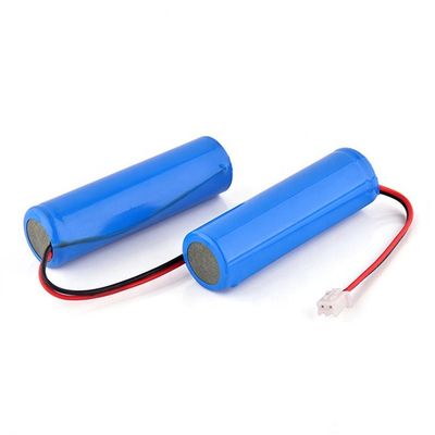 JSTのコネクターが付いているKC UL Icr 18650 2600mah 3.7 Vのリチウム イオン電池のパック