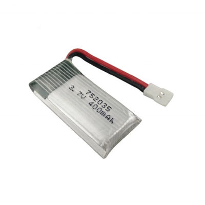 高い排出率752035 3.7V 400mAhの無人機電池のパック