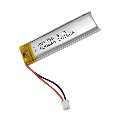 801350 充電式 3.7V 500mAh リチウムポリマー Lipo バッテリー 医療機器用