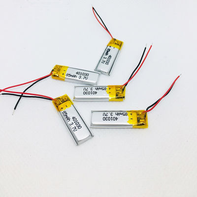 スマートデバイス用 3.7V 90mAh 401030 リチウムポリマーバッテリー (サイクル寿命500回)