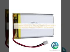 高品質 623360 3.7v 1500mah リチウムポリマー電池 高放電率 電池 30C Max60C 再充電可能