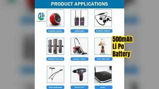 3.7V 500mAh リチウムポリマーバッテリー KC CE